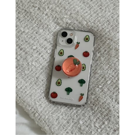 Mini Vegetable Pixel Art Jelly Hard Case