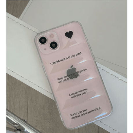 [Still in Stock] Lettering Padding Case Black