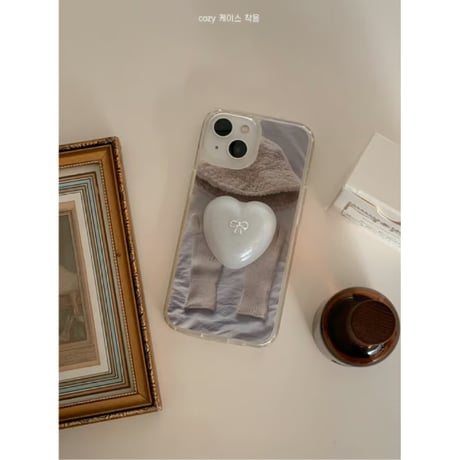White Silver Heart Chocolate Tok