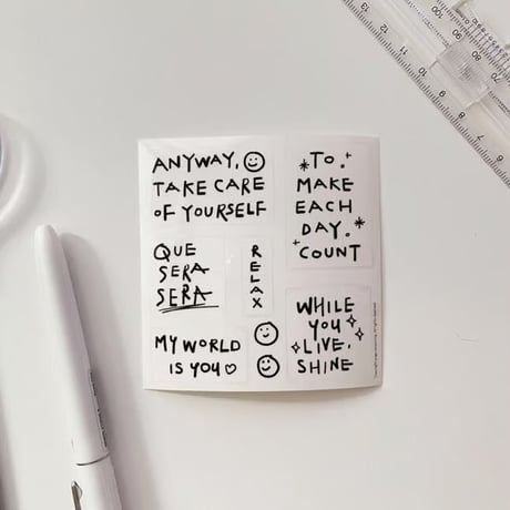 Lettering sticker ver.3