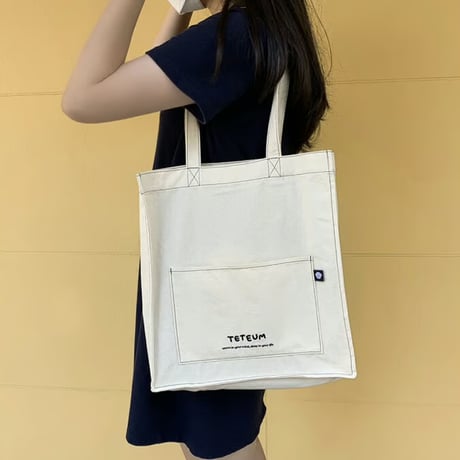NAVY STITCH BAG