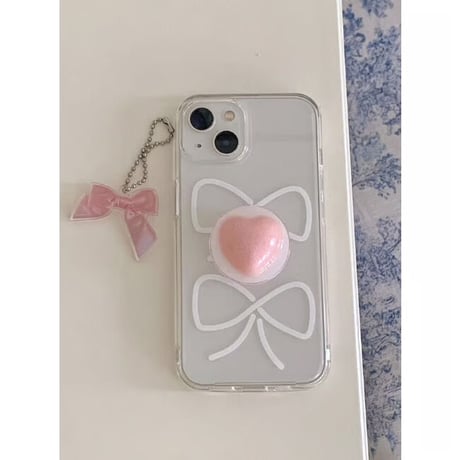 Glitter Heart Resin Grip Tok