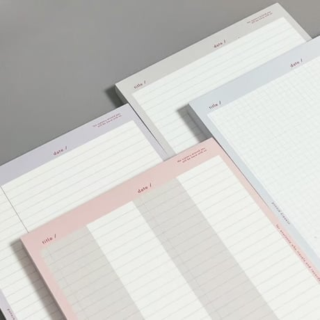 Spring A5 memo pad