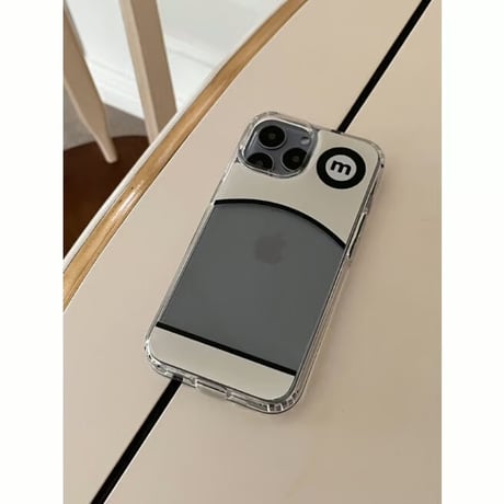 Round Jelly Hard Case Cream&Black