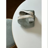 [Clam正規販売店] round pouch Corduroy warm mint
