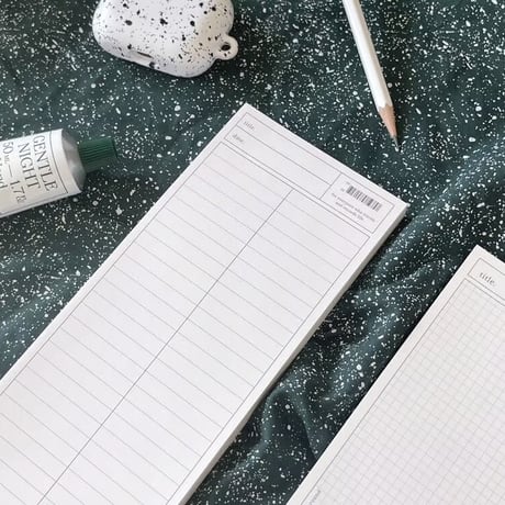 More Basic B5 Half Memo Pad