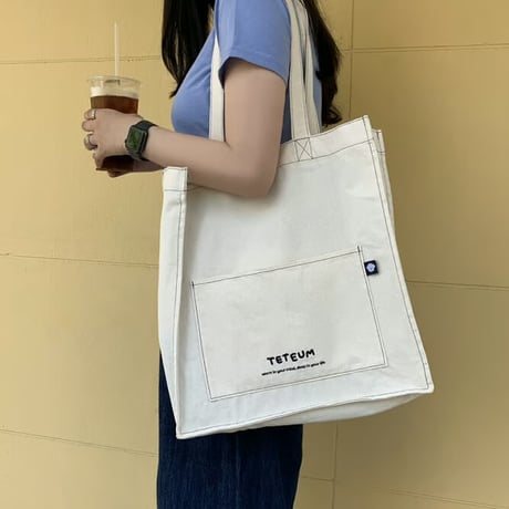 NAVY STITCH BAG