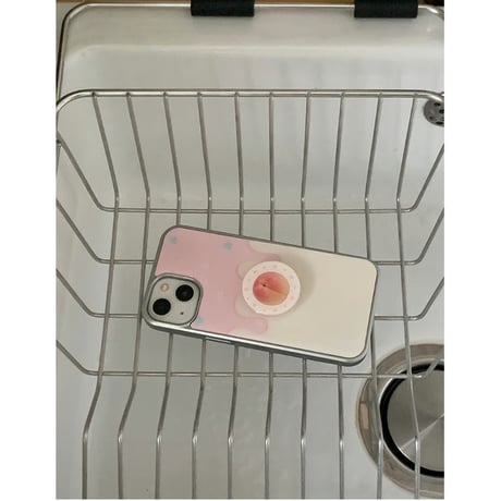 Starlight Cream Silver Epoxy Case Pink Cream