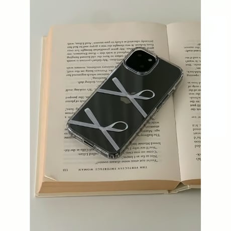 [Still in Stock] Silver Ribbon Knot Jelly Hard Case
