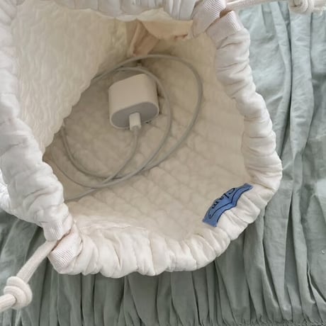 [Clam正規販売店] string pouch Soft cream