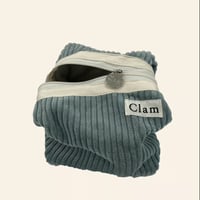 [Clam正規販売店] round pouch Corduroy dolphin