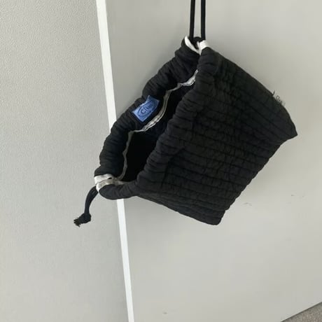 [Clam正規販売店] string pouch Soft black