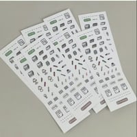 handwriting design sticker