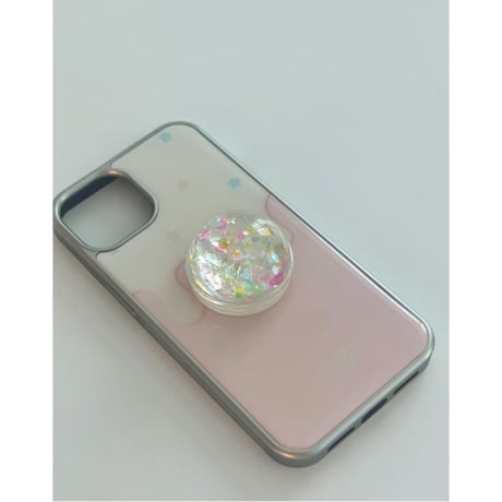 Starlight Cream Silver Epoxy Case White Cream