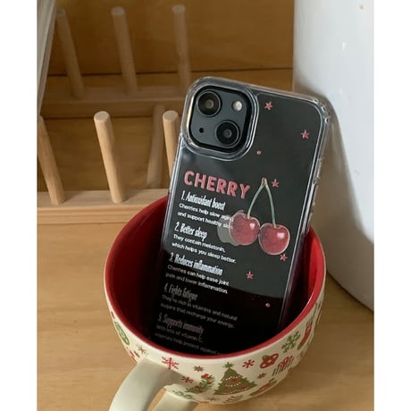 Fruit Letter Jelly Hard Case Cherry