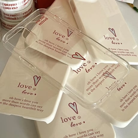 【our store stock】love jelly case