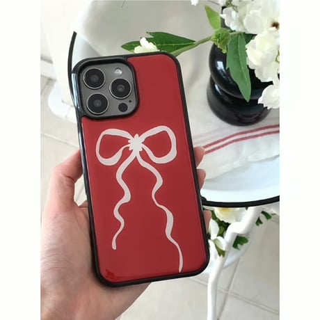 Red Velvet Ribbon Epoxy Case