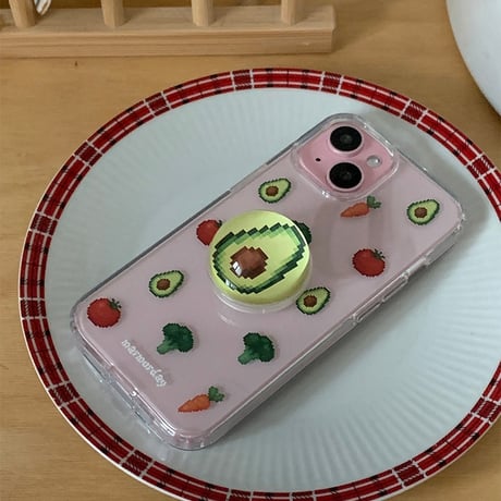 Mini Vegetable Pixel Art Jelly Hard Case