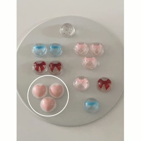 Glitter Heart Resin Grip Tok