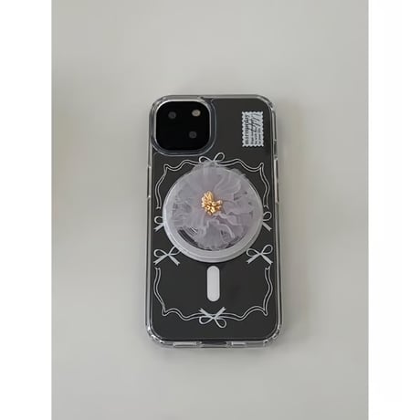 [Still in Stock] Ballerina Ribbon White Jelly Hard Case