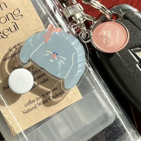 logo charm friends keyring