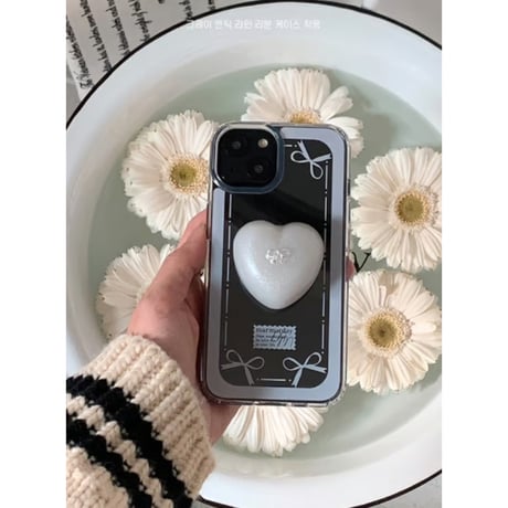 White Silver Heart Chocolate Tok