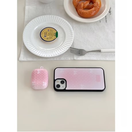 Pink Ribbon Dot Epoxy Case