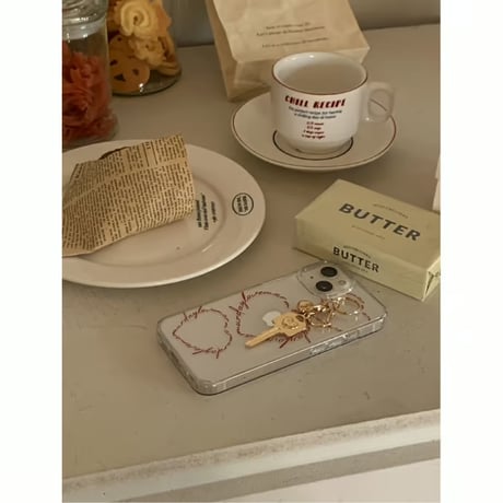Red Heartbeat Jelly Hard Case