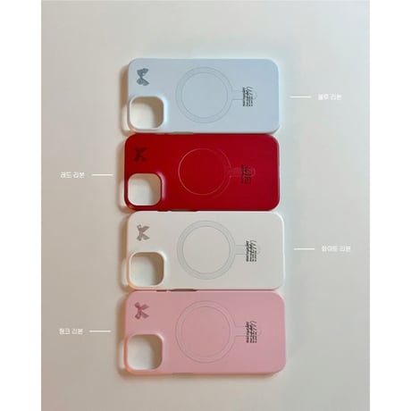 Mini Ribbon MagSafe Hard Case Red