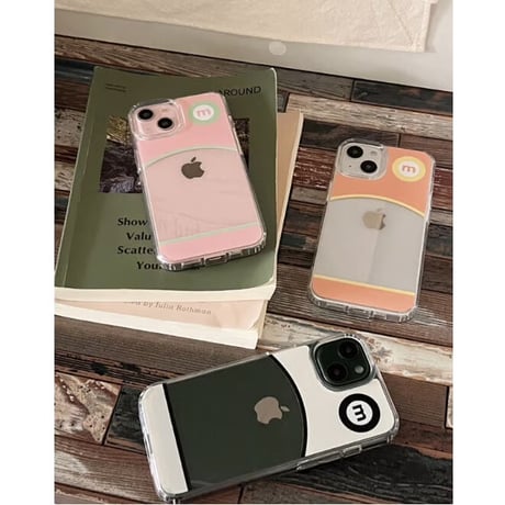 Round Jelly Hard Case Pink&Green