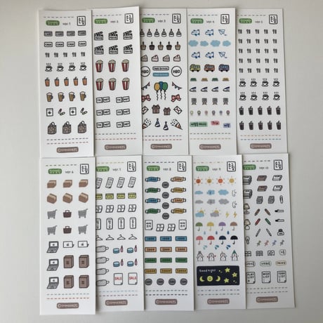 handwriting design sticker