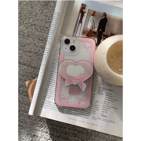 Heart Shaped Ribbon Mirror Tok