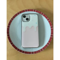 Starlight Cream Silver Epoxy Case White Cream