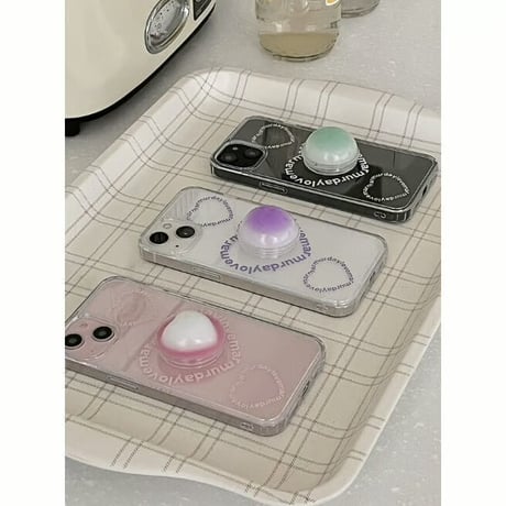 Heart Beat Jelly Hard Case Pink
