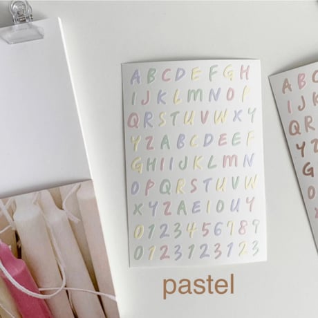 alphabet sticker