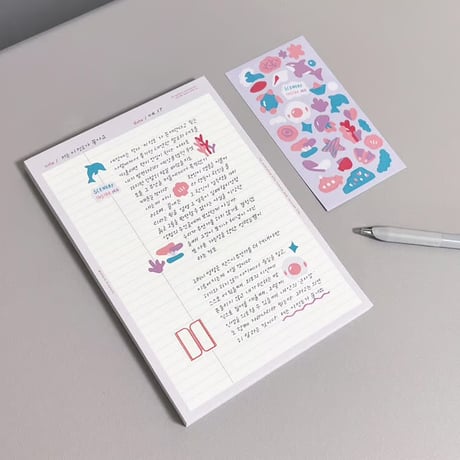 Spring A5 memo pad