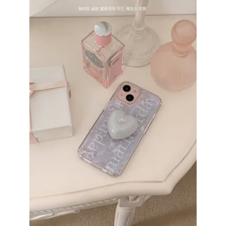 White Silver Heart Chocolate Tok