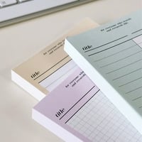Butter B5 half memo pad