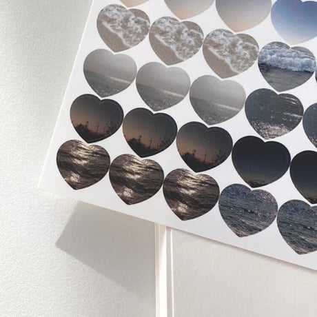 photo heart sticker
