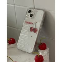 Fruit Letter Jelly Hard Case Cherry