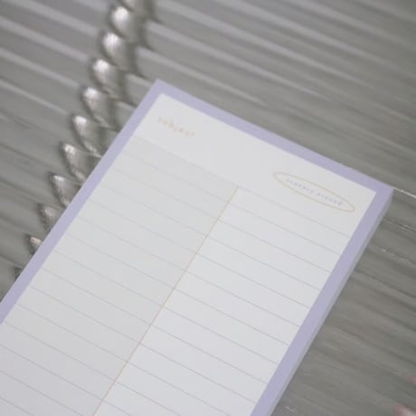 Heyday B5 half memo pad