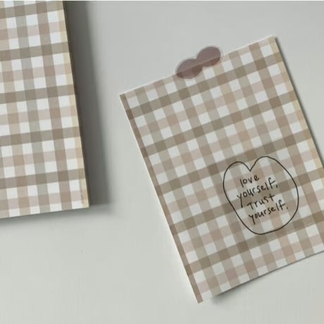 check pattern memopad