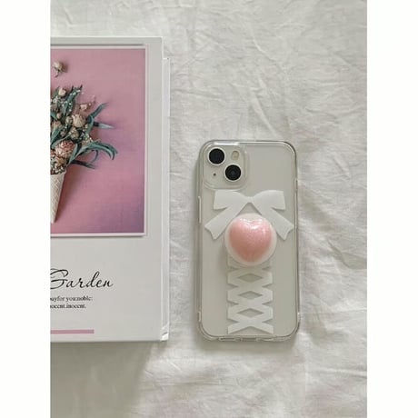 Glitter Heart Resin Grip Tok