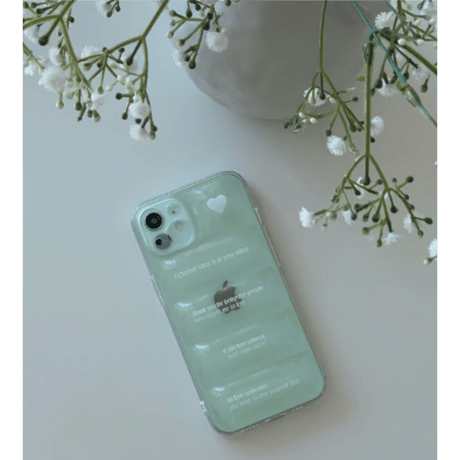 [Still in Stock] Lettering Padding Case White
