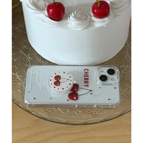 Fruit Letter Jelly Hard Case Cherry