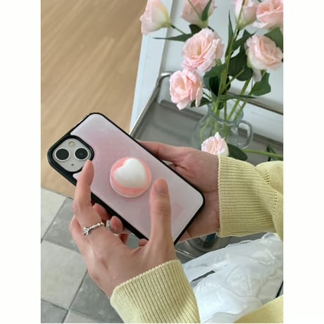 Pink Ribbon Dot Epoxy Case