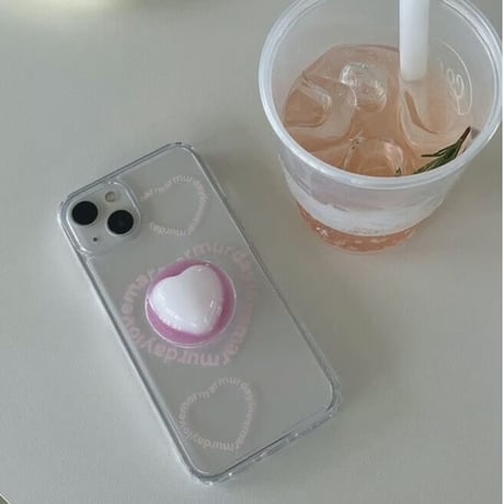 Heart Beat Jelly Hard Case Pink