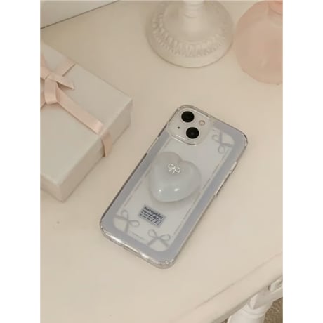 White Silver Heart Chocolate Tok