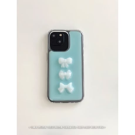 Jelly Ribbon Gel Hard Resin Case Blue