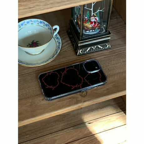 Red Heartbeat Jelly Hard Case